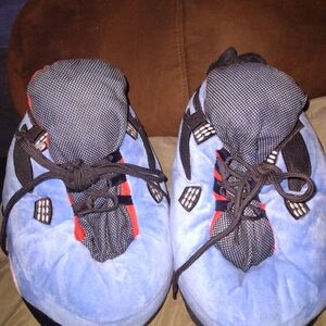 Cozy Blue and Black Kids Slippers